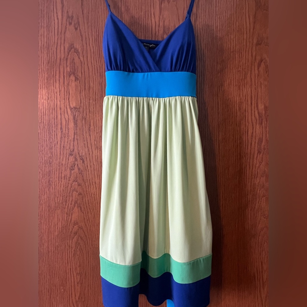 Women’s Medium Summer Blue and Green Dress